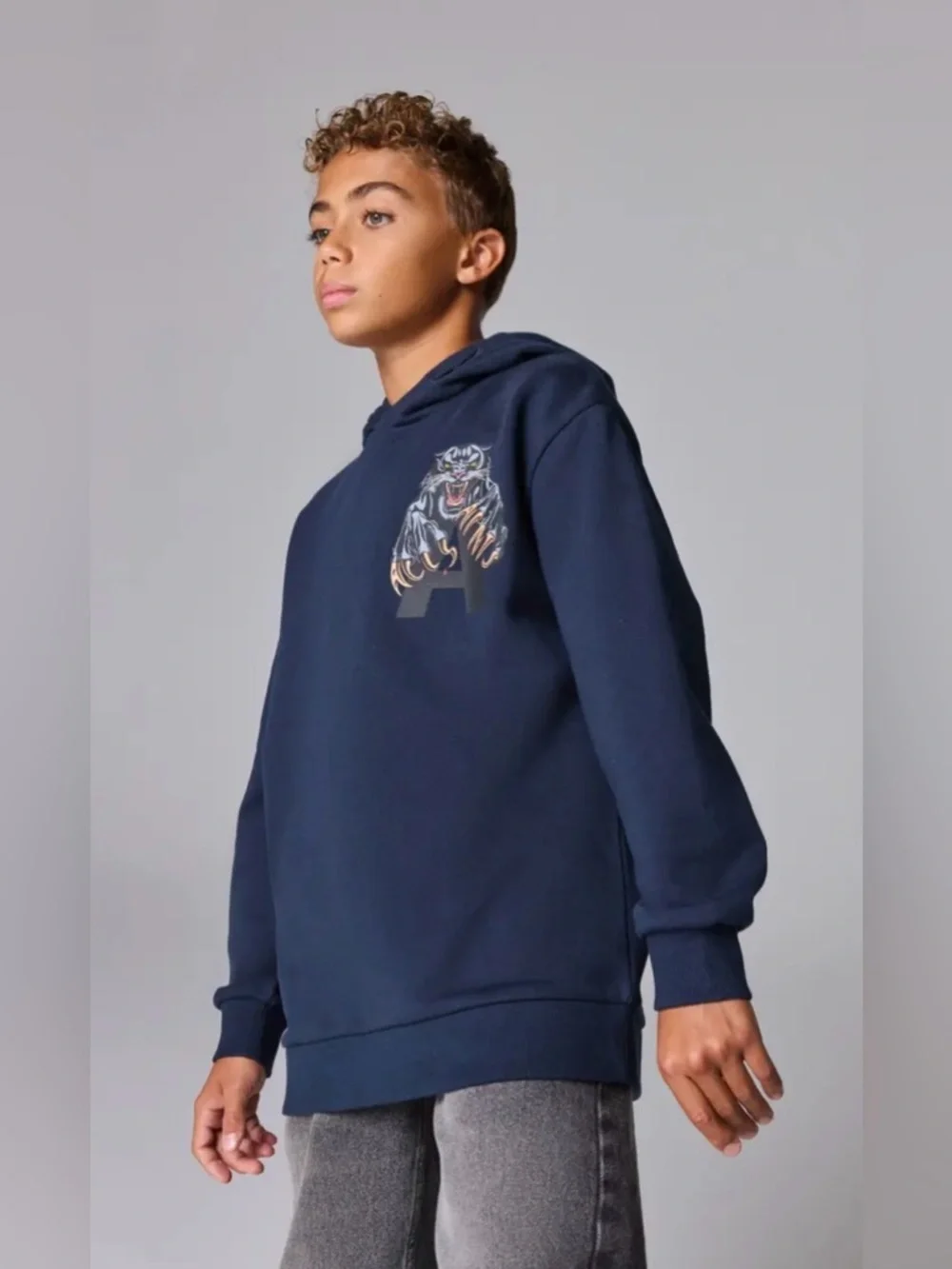 SmALLSAINTS Kids' Beast Cotton Graphic Hoodie size 11/12 NWOT
